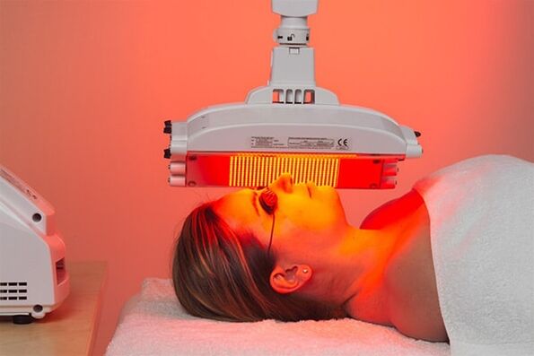 Material method of light therapy to prevent the first signs of aging
